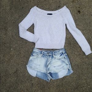 Sweater crop top