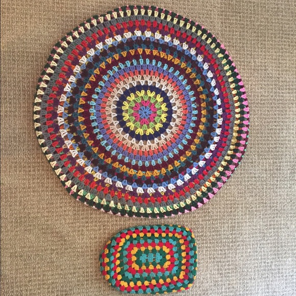 Custom crochet tire cover & console cover