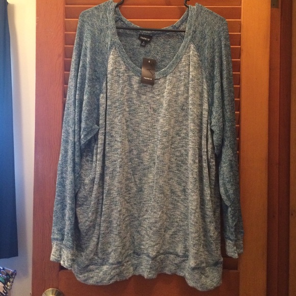 BNWT Teal Torrid Sweater