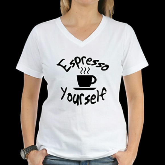 Espresso Yourself V-Neck Tee
