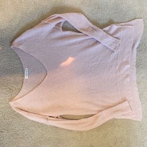 Baby pink oversized sweater