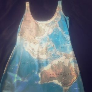 Black Milk World Map dress! Museum Piece!