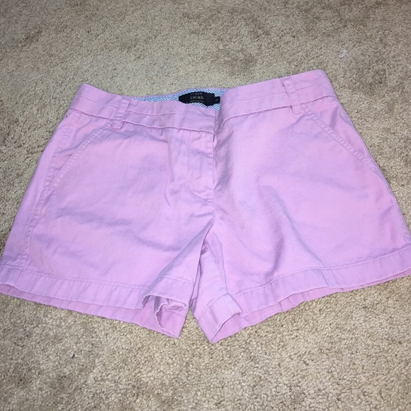 J Crew Shorts 4" length Peony color
