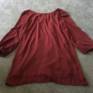 Maroon Tobi shift dress
