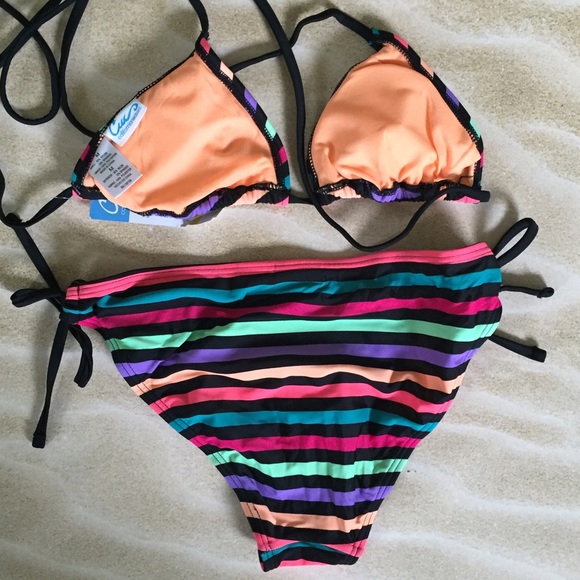NWT striped bikini - Picture 2 of 3