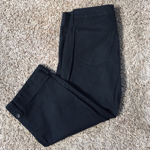 NYDJ black crop jeans Size 12