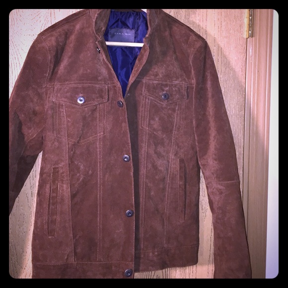Sale! Zara Man Suede lined Jacket - Med