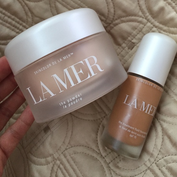 The powder LAMER & spf 15 foundation:)