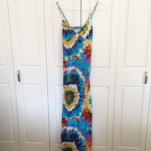 Tie dye maxi dress