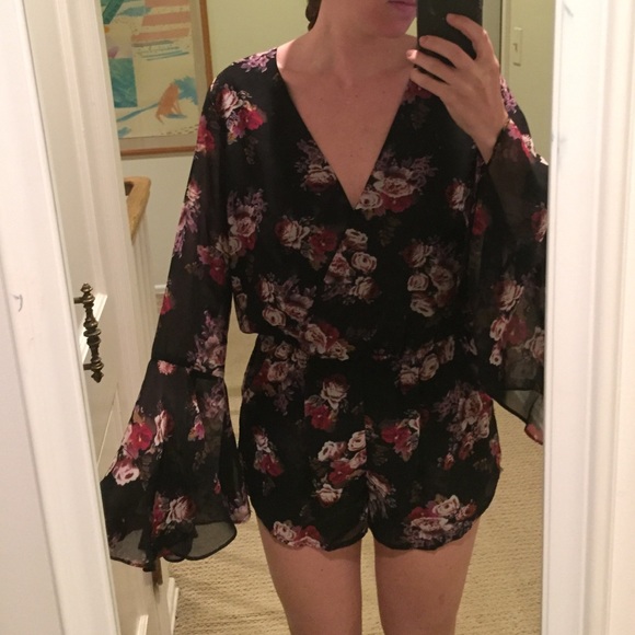 forever 21 long sleeve romper