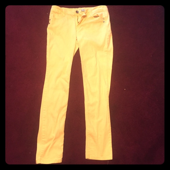 Yellow skinny jeans size 9