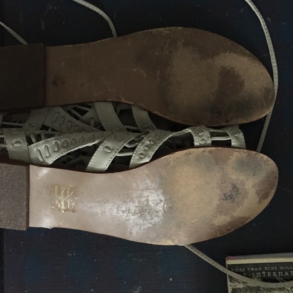 Steve Madden gladiator lace up sandals - Picture 3 of 4