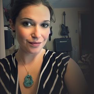 Druzy Pendant Necklace