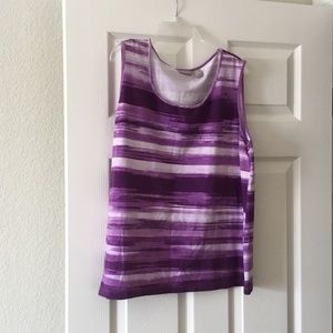 Purple sleeveless shirt