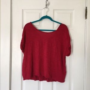 Cranberry Slouch Tee