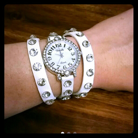 XANADU Leather Bling Watch