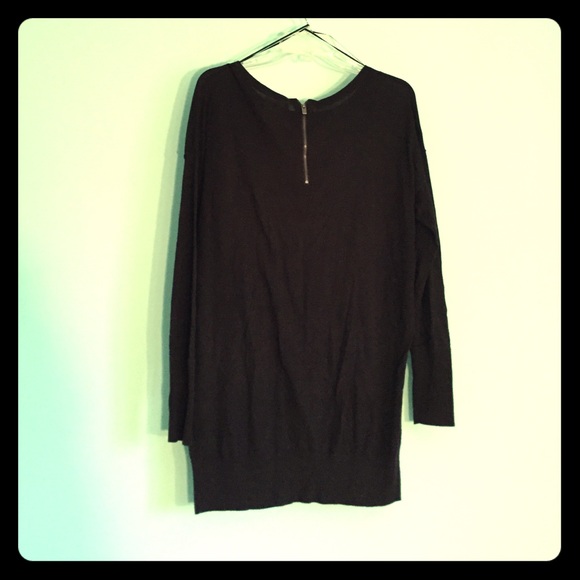 Black knit blouse