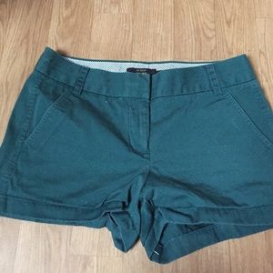 J.Crew hunter green chino shorts