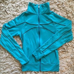 Turquoise Nike Zip Up Jacket