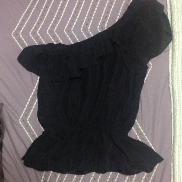 Marciano Silk one shoulder top