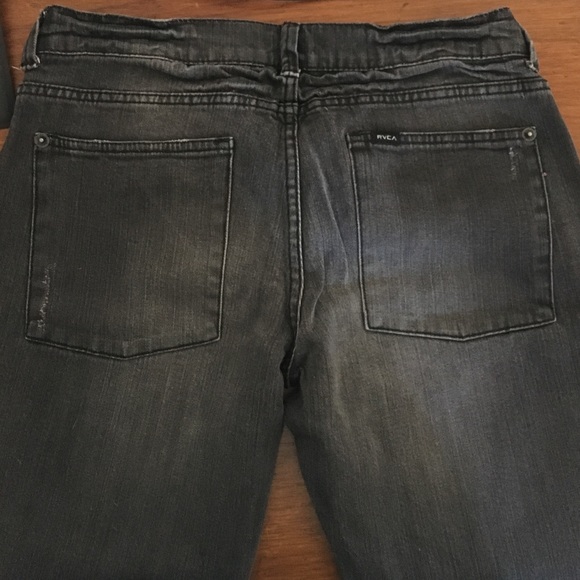RVCA dark gray skinny jeans