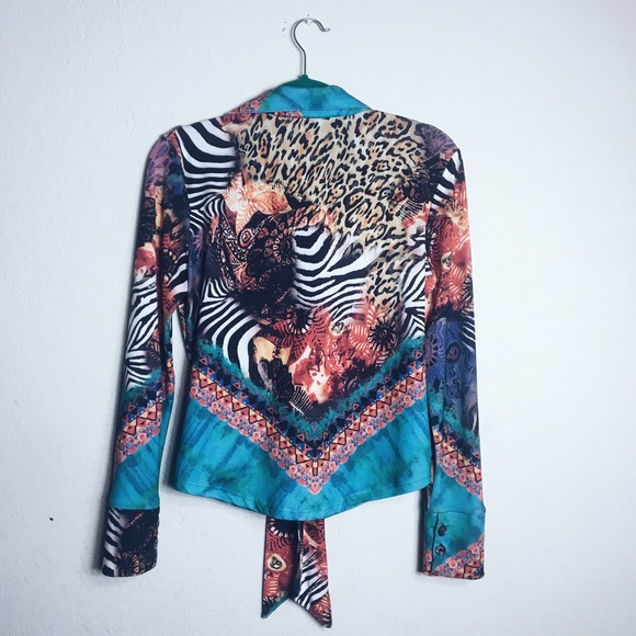 Multicolored Print Top - image 2