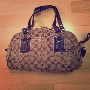 Brown coach purse