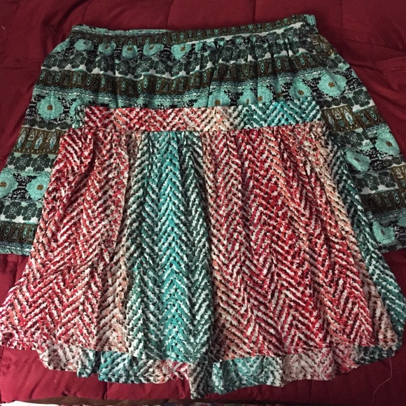 Bundle of two Wet Seal short skirts.
