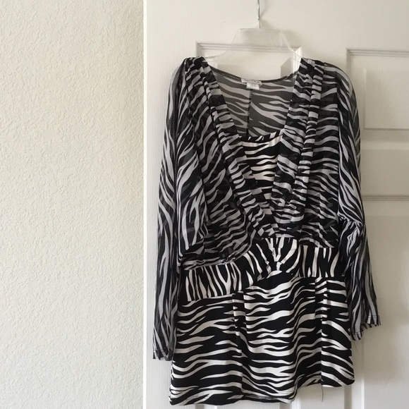 Fun zebra striped top!