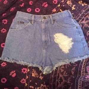 Vintage denim riders short