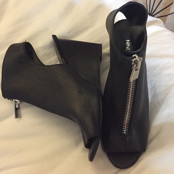 Nine West peep toe booties