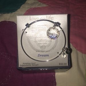Love this Life "Dream" Charm Bangle Bracelet