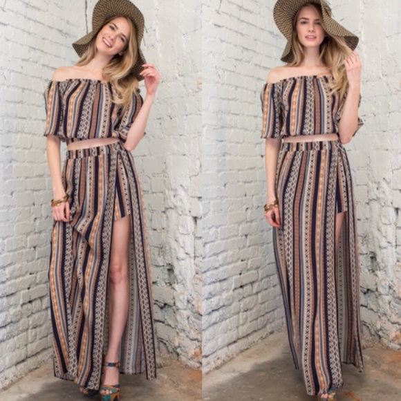 Two piece maxi-skort/top. Price firm. - Picture 2 of 4