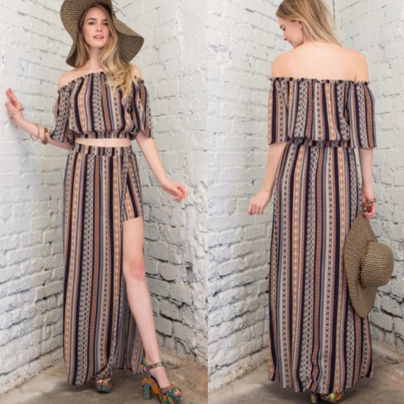 Two piece maxi-skort/top. Price firm. - Picture 3 of 4