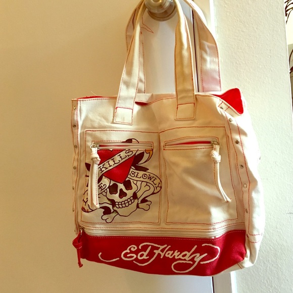 Used Ed Hardy Tote