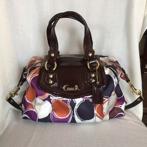 Coach Ashley Hand Drawn Scarf Satchel - EUC!