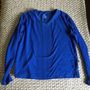 Blue long sleeve pajama top - bundle only