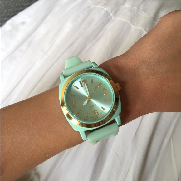 Anthropologie Accessories - Anthropologie Viscid Mint Green Watch