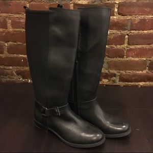 Arturo Chiang Black Filonna Riding Boot - Size 8.5
