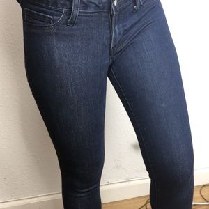 Dark Blue Wash Skinny Jeans Pacsun Bullhead