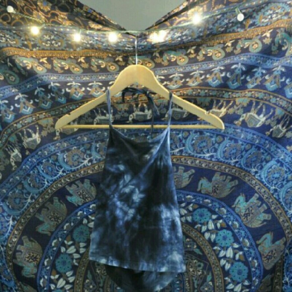 tie dye halter top