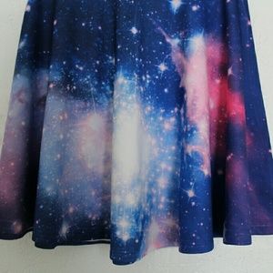 Galaxy Print Skirt