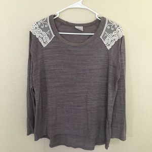 Lace Backed Casual T-Shirt