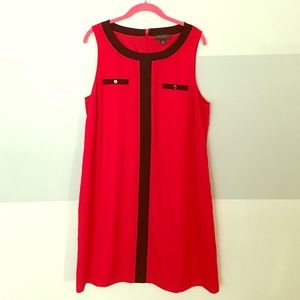 Forever21+ shift dress retro color block NWT 1x