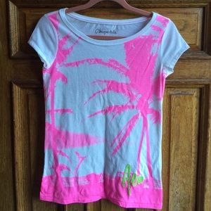Aeropostale relaxed fit palm tree tee