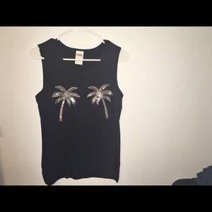 PINK Victoria's Secret black tank!