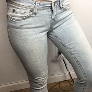 Light Blue Wash Denim Skinny Jeans