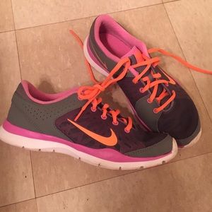 Pink and Grey Nikes
