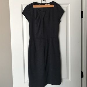 Gray knit ponte dress