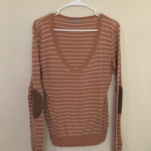 Striped Sweater With Elbow Pads!